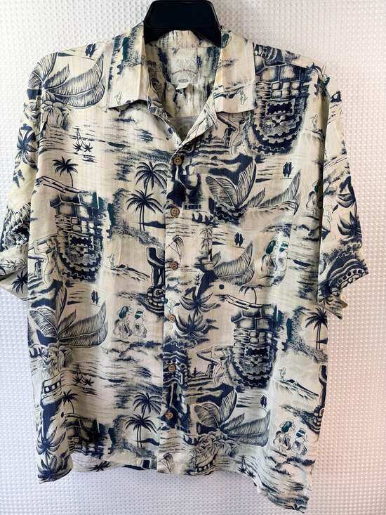 Tommy Bahama Other - Tommy Bahama Relax Vintage Tropical Toile Print Short Sleeve Button-Down Shirt